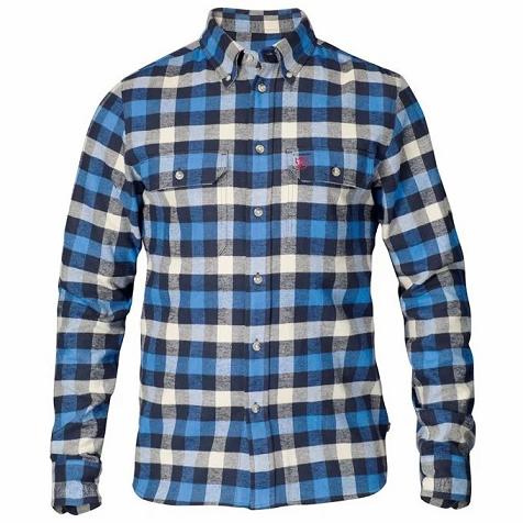 Fjallraven Skog Shirts Blue Singapore For Men (SG-232351)